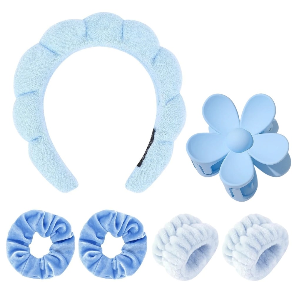 Set de Diadema y Muñequera para Skincare